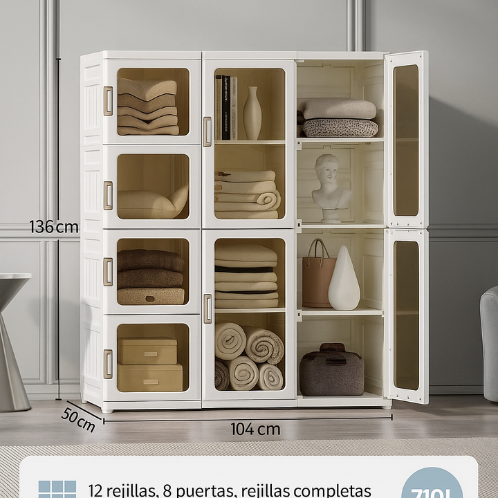 Organizador plegable: compra 1 y llévate 2 - Obtenga 10 perchas gratis