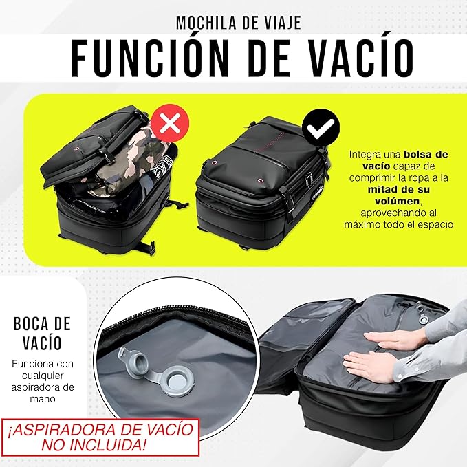 Easybag – Mochila Viaje con sistema de Vacio I [Descuento 30%]